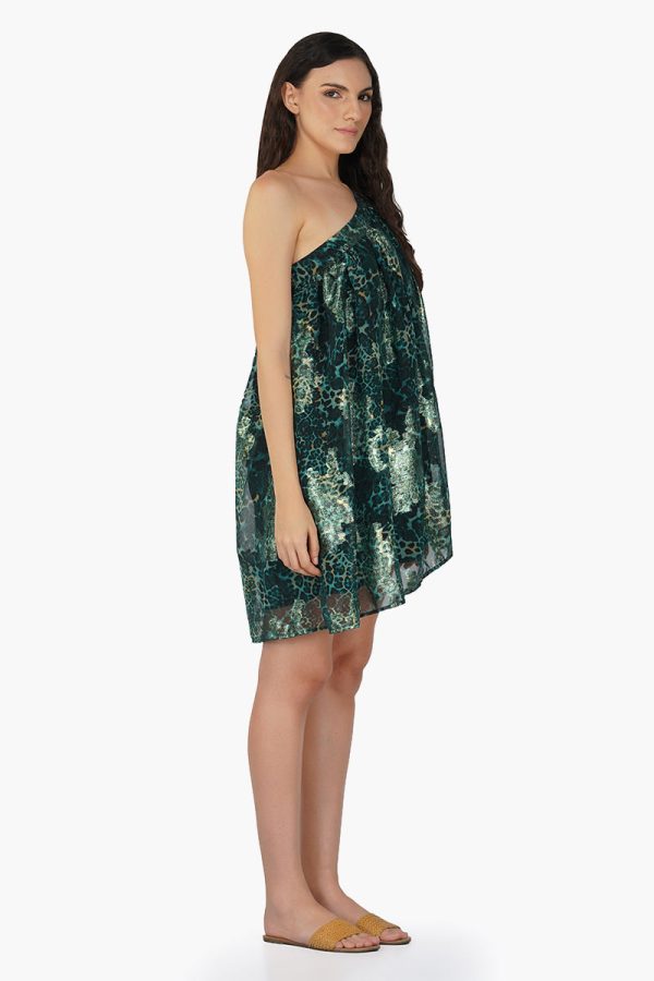 Nevada Tiger Lurex Beach Cover UP Dress - Image 2