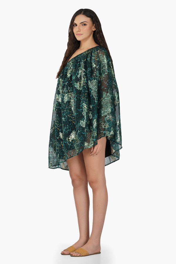 Nevada Tiger Lurex Beach Cover UP Dress - Image 3
