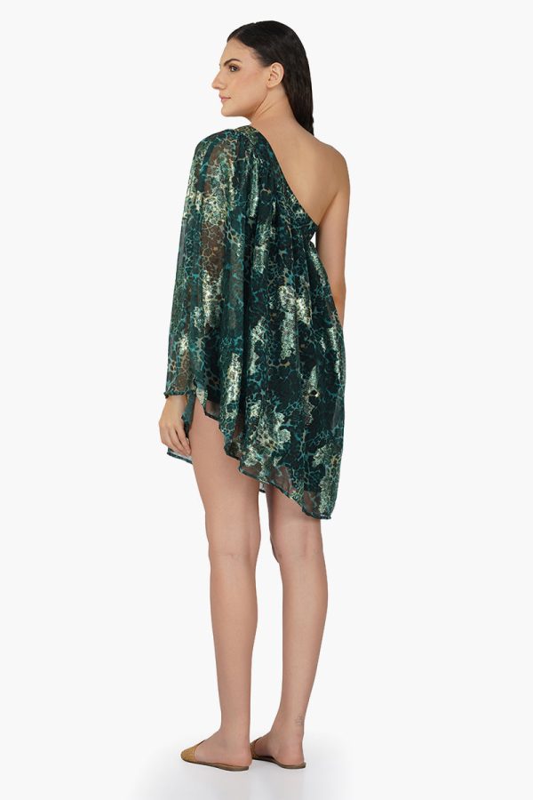 Nevada Tiger Lurex Beach Cover UP Dress - Image 5