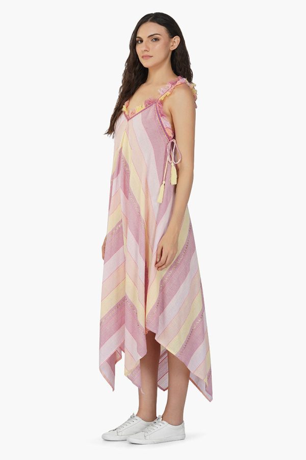 Noah Stripe Fringes Dress - Image 3