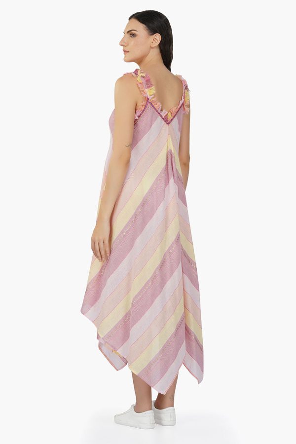 Noah Stripe Fringes Dress - Image 4
