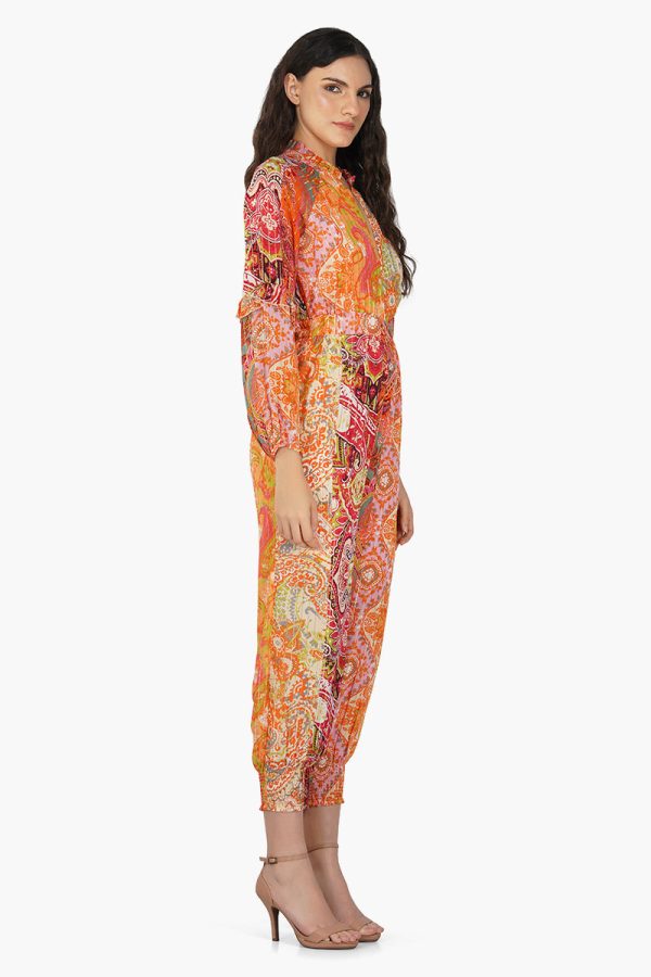 Multi Palm Paisley Jumpsuit - Image 3