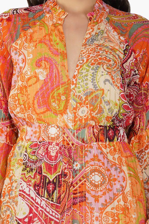 Multi Palm Paisley Jumpsuit - Image 5