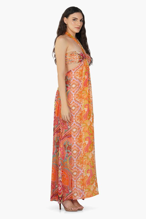 Multi Palm Paisley Maxi Dress - Image 2