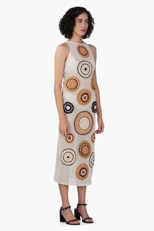 Gala Crochet Patch Dress - Image 2