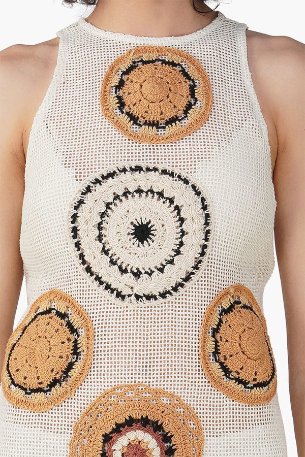 Gala Crochet Patch Dress - Image 5