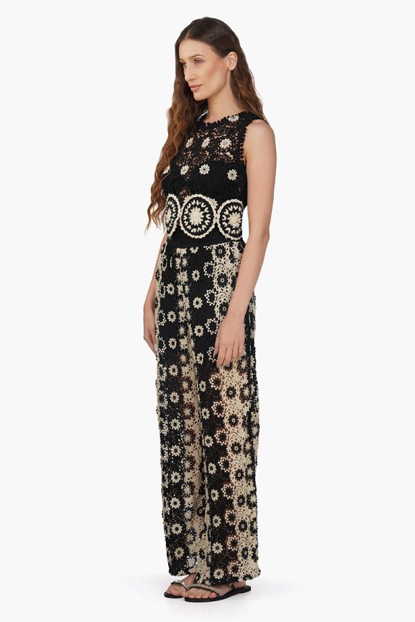 Black Crochet Hippie Top - Image 4