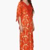 Sunset Palm Foil Wrap Pants - Image 2