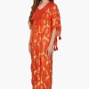 Sunset Palm Foil Wrap Pants - Image 3