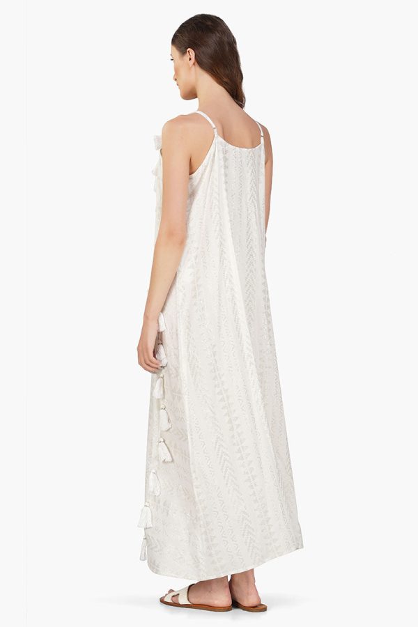 Golden Pearl Lurex Tassel Dress - Image 4