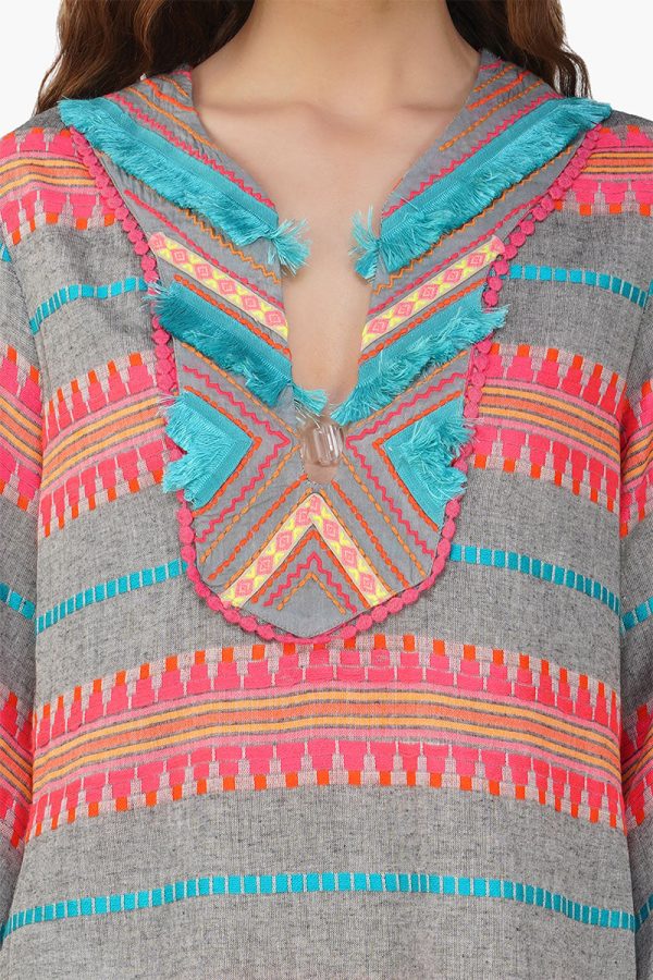 Starlette Yarn Dyed Stripe Short Dress - Image 5
