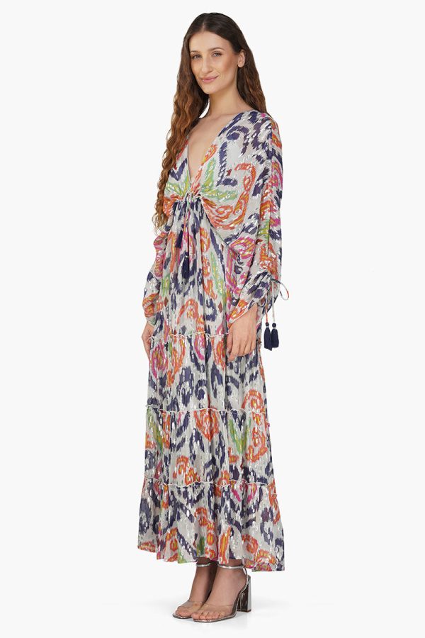 Multi Abstract Gloria Maxi Dress - Image 3
