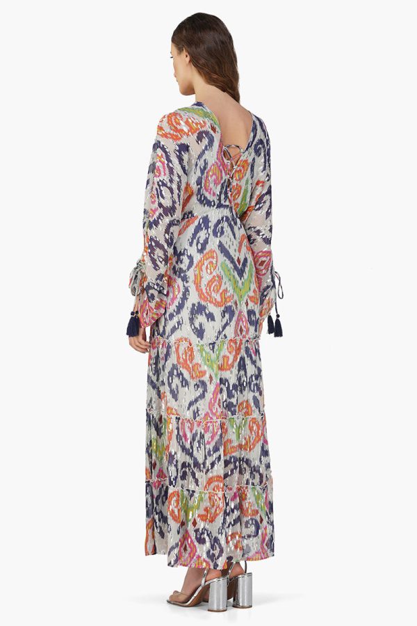 Multi Abstract Gloria Maxi Dress - Image 4