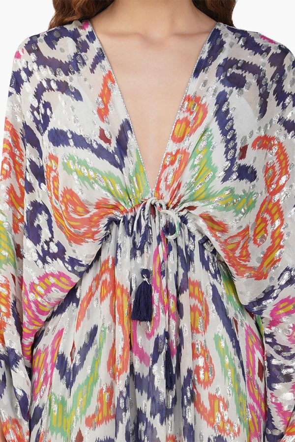 Multi Abstract Gloria Maxi Dress - Image 5