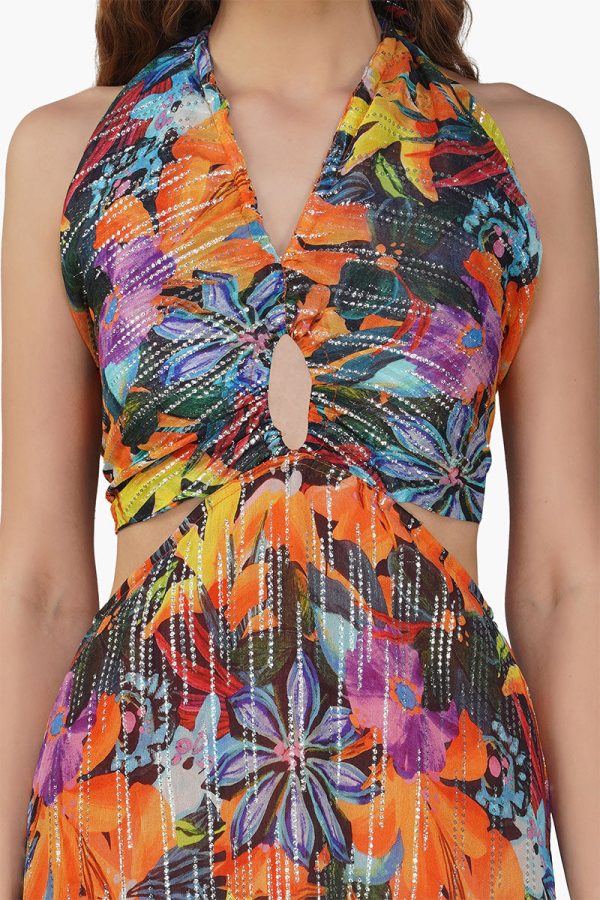 Night Queen Floral Printed Dress - Image 5
