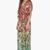 Farm Chirping Birds Printed Angel Maxi Dress - Image 3