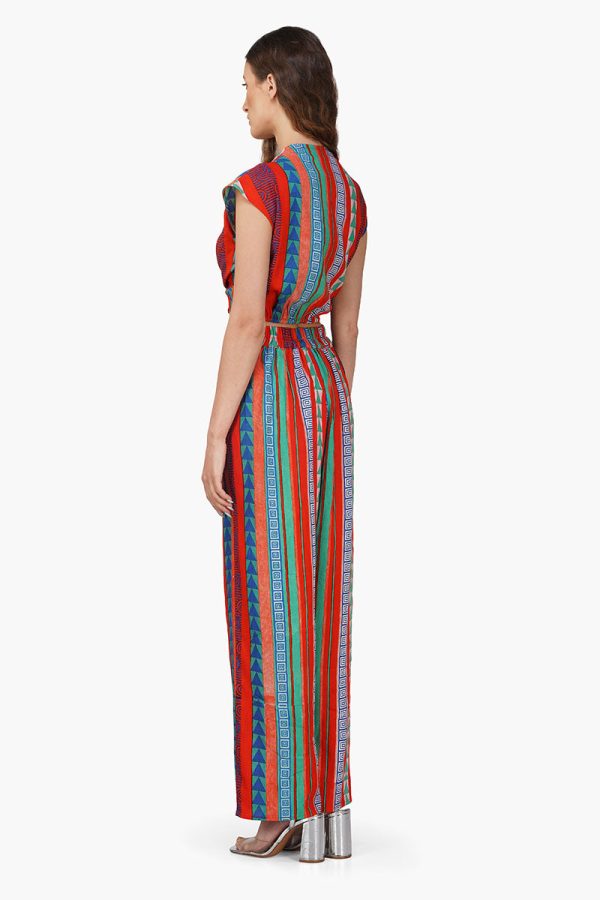 Ruby Aztec Printed Stripe Top - Image 4