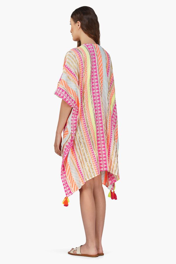 Fluorescent Striped Cover Up - Image 5