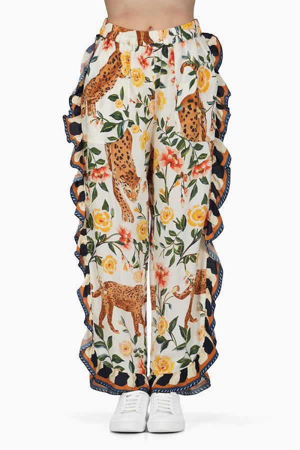 Jungle Cheetah Printed frill Pant - Image 5