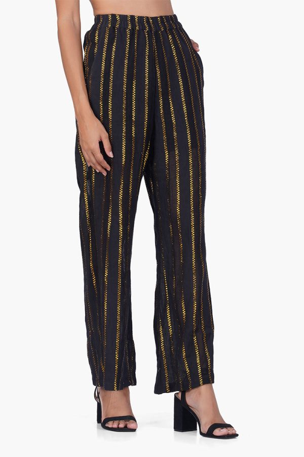 Gold Charm Black Pants - Image 2