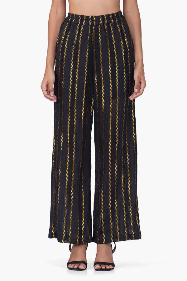 Gold Charm Black Pants - Image 4