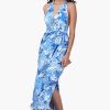 Tropical Blue Maxi Dress