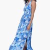 Tropical Blue Maxi Dress - Image 3