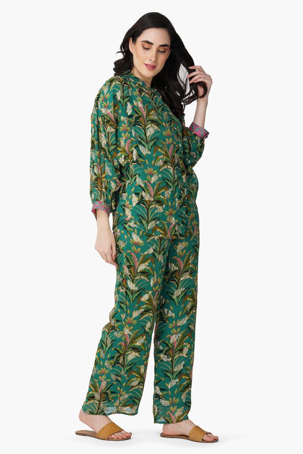 Tropical Ash Leaf Printed Shirt - Image 2