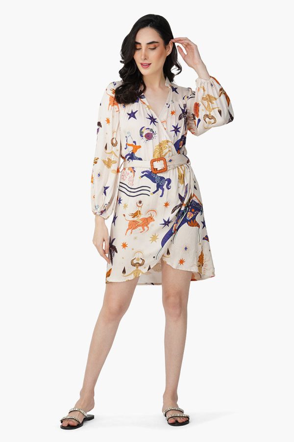 Day Dream Celestial Printed Short Dress - Image 2