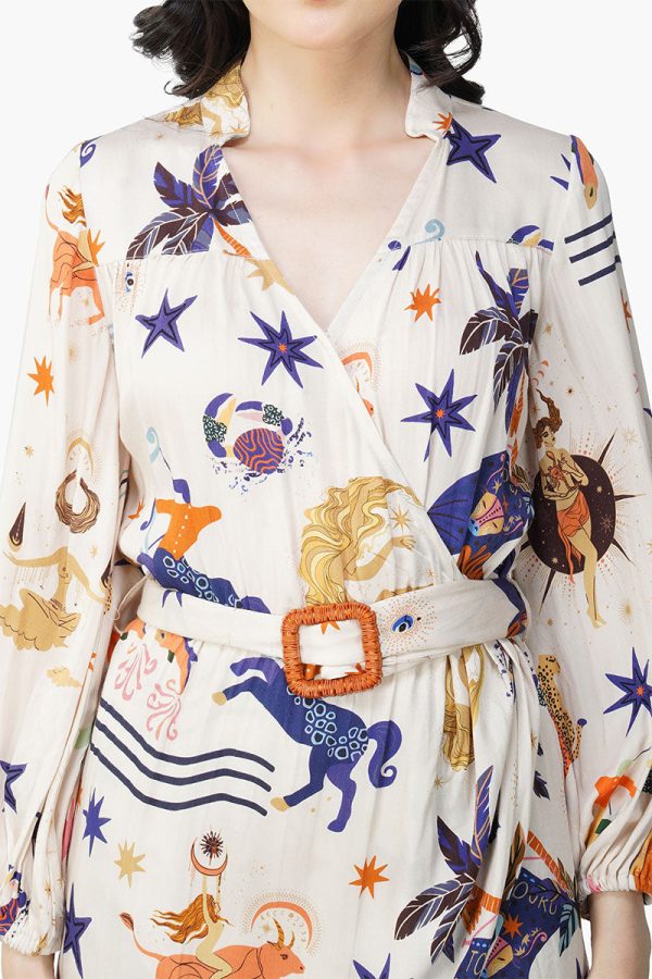 Day Dream Celestial Printed Short Dress - Image 6
