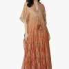 Sandstone Lurex Ombray Kaftan - Image 2