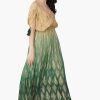 Jungle Green Ombray Lurex Maxi Dress - Image 3