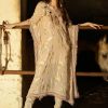 Golden Taupe Foil Printed Kaftan