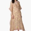 Golden Taupe Foil Printed Kaftan - Image 2