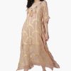 Golden Taupe Foil Printed Kaftan - Image 4