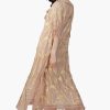 Golden Taupe Foil Printed Kaftan - Image 5