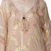 Golden Taupe Foil Printed Kaftan - Image 6