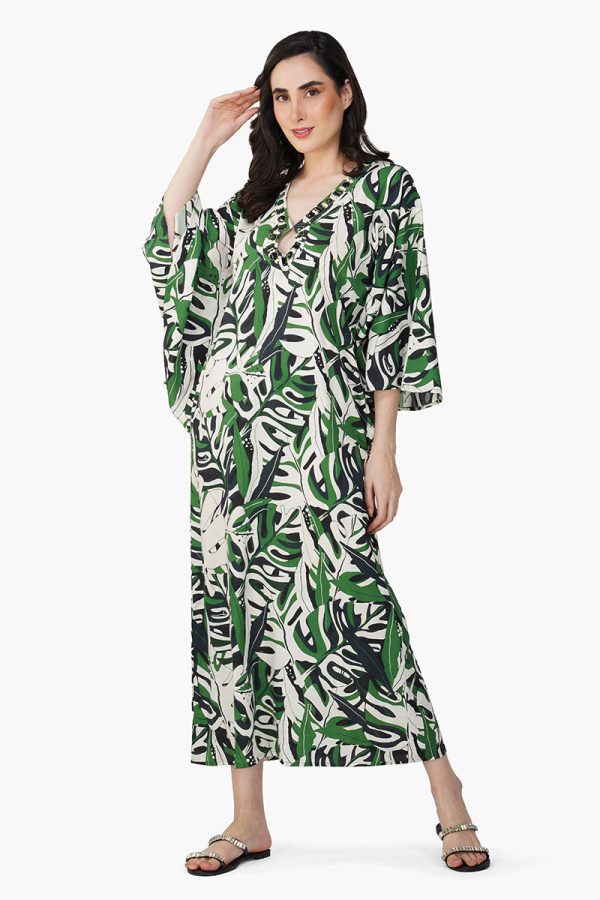 Green Birch Tropical Printed Maxi Dress - Image 2