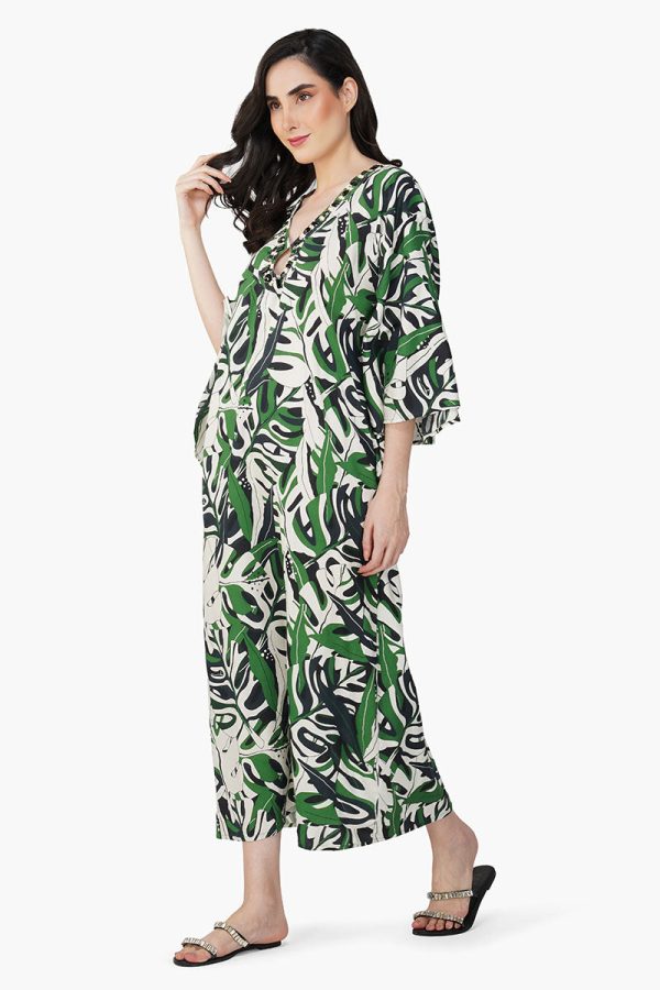 Green Birch Tropical Printed Maxi Dress - Image 4