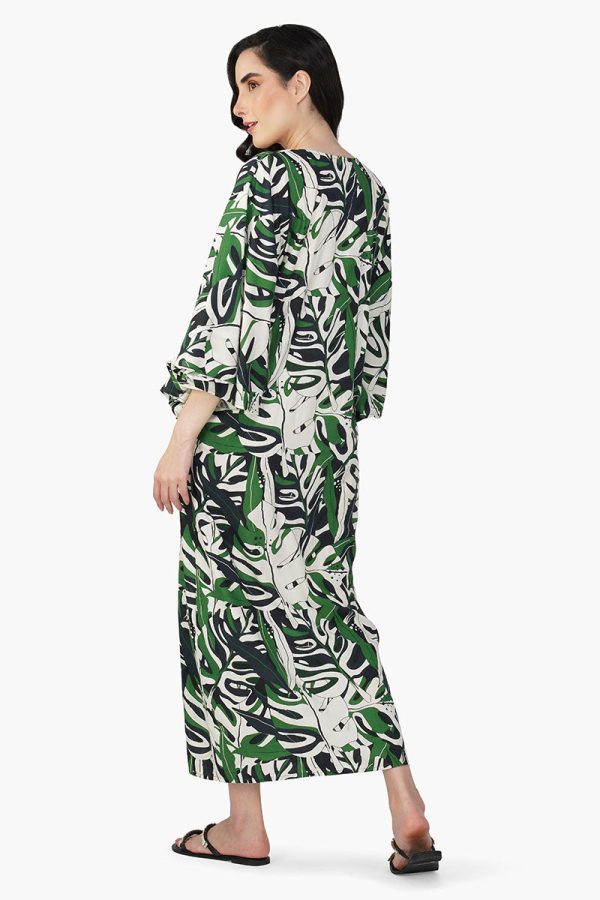 Green Birch Tropical Printed Maxi Dress - Image 5