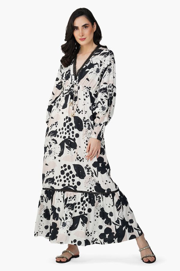 Garden Of Flower Printed Maxi Dress - Image 2