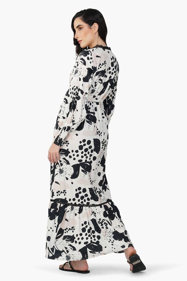 Garden Of Flower Printed Maxi Dress - Image 5