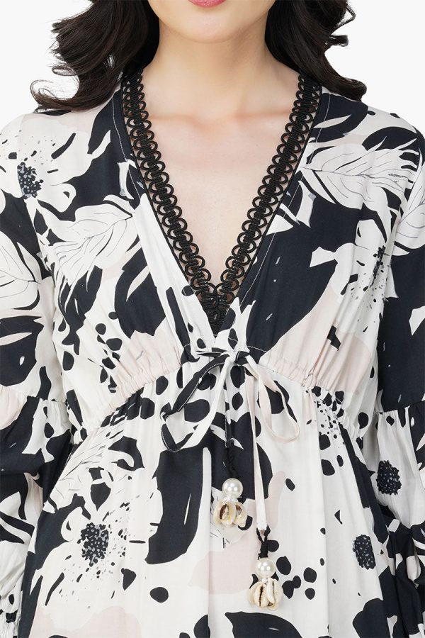 Garden Of Flower Printed Maxi Dress - Image 6