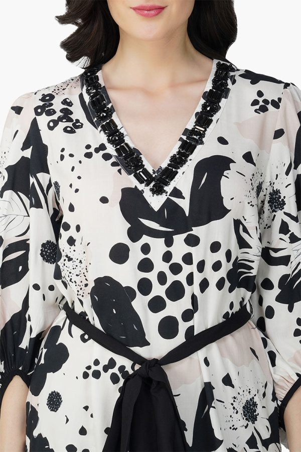Garden Of Flower Printed Short Dress - Image 6