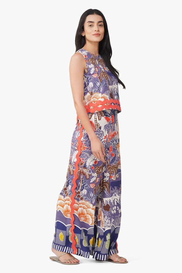 Taste Of Blue Tropics Crop Top - Image 3