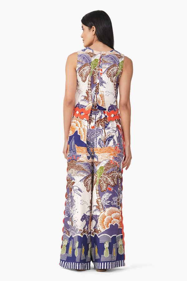 Taste Of Blue Tropics Crop Top - Image 5