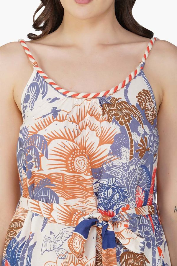 Taste Of Blue Tropics Maxi Dress - Image 5