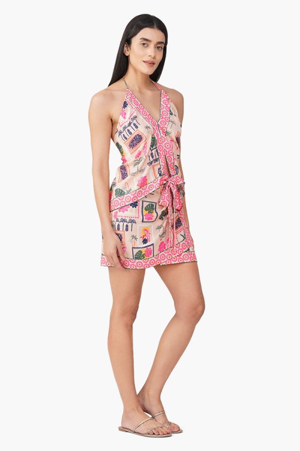Manicured Farm Print Knot Top - Image 2