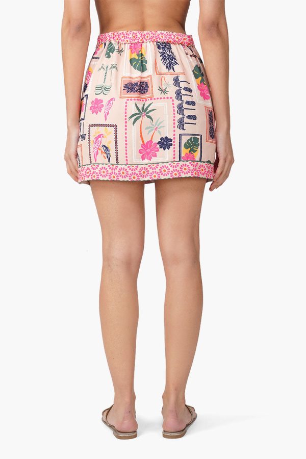 Manicured Farm Print Overlap Skirt - Image 5