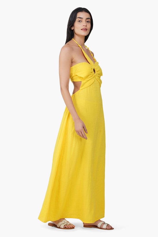 Nash Yellow Flora Dress - Image 2